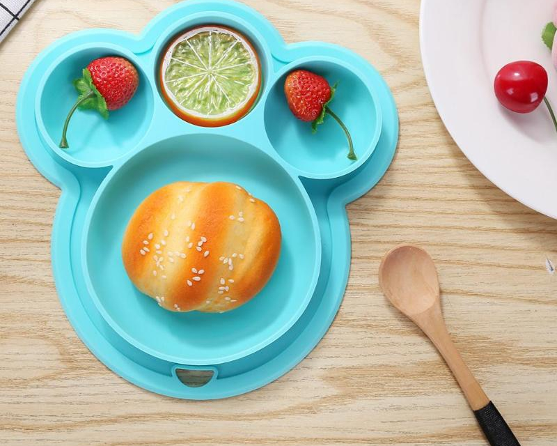 Silicone Baby Plate Feeding Bowl